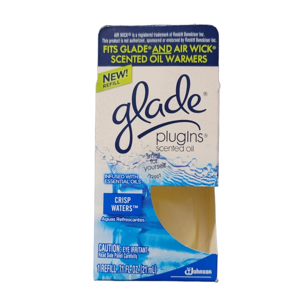 Glade Plugins Scented Oil Refills Crisp Waters BNWT